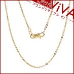 カルティエ ロゴ チェーン ネックレス 41.5cm K18YG イエローゴールド 750