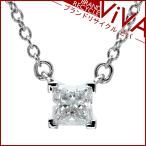ティファニー プリンセスカット ダイヤモンド スクエア ネックレス ペンダント Pt950 プラチナ シリアルあり
