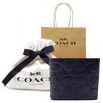 ショッピングコーチ 財布 コーチ 財布 COACH メンズ 新作 新品 二つ折り財布 コインケース付き シグネチャー カーフ レザー CX139 QB/BK【コーチ紙袋付き 直営店同様 ギフト包装無料】