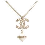 シャネル ネックレス CHANEL ココマーク＆パール ペンダントネックレス A96207 ゴールド  新品 正規品