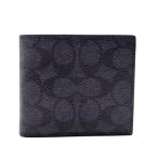 ショッピングコーチ 財布 コーチ 財布 COACH メンズ 二つ折り財布 新作 新品 シグネチャー コインケース付き CY406 QBMI5 グレー/ブラック【コーチ紙袋付き ギフト包装無料】