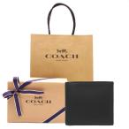 ショッピングコーチ 財布 コーチ 財布 COACH 新作 新品 メンズ 二つ折り財布 コインケース付き カーフ レザー CR-378 BLK ブラック【コーチ箱 紙袋付き ギフト ラッピング済み】