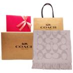 コーチ箱 紙袋付き ギフト包装無料 コーチ COACH マフラー 新作 新品 2025モデル カシミヤブレンド シグネチャー ロゴ CU-807 C2J 0NE グレー×ライトグレー