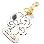 コーチ COACH スヌーピー バッグチャーム キーリング 新作 新品 2025 スヌーピー PEANUTS スムースレザー CBG52 IMCAH【コーチ紙袋付 ギフト包装無料 】