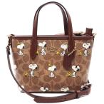コーチCOACH バック 新作 新品 2025 スヌーピー PEANUTS ミニ バッグ ショルダー2way シグネチャー CBS83 IMY30【コーチ紙袋付き ギフト包装無料 】