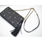 【TORYBURCH】トリーバーチ チェーン ショルダー バッグ レザー スター スタッズ タッセル フリンジ チェーン ウォレット