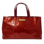 ルイ・ヴィトン LOUIS VUITTON バッグ ヴェルニ レディース ブランド ハンドバッグ ウィルシャー PM ポムダムール M93642 レッド おしゃれ