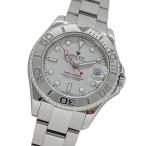 ロレックス ROLEX ヨットマスター ロレジウム 168622 P番 時計 ボーイズ ブランド デイト 自動巻き AT ステンレス SS プラチナ PT 磨き済み