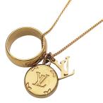 ルイ・ヴィトン LOUIS VUITTON ネックレス レディース メンズ ブランド リングネックレス モノグラム ゴールド M80189 ロングネックレス