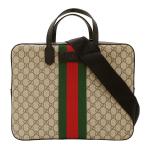 グッチ GUCCI バッグ メンズ ブランド ビジネスバッグ GGスプリームキャンバス ベージュ 387102 ブリーフケース A4サイズ 仕事 通勤 通学