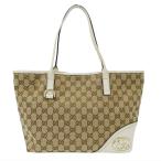 グッチ GUCCI バッグ レディース ブランド GGキャンバス ニューブリット トートバッグ GGキャンバス レザー ベージュ ホワイト 169946