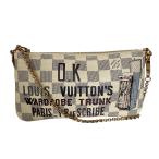  Louis * Vuitton LOUIS VUITTON сумка Damier azur Damier azur парусина небольшая сумочка Mira MM Damier azur N63090
