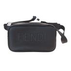 フェンディ FENDI バッグ メンズ ブランド ボディバッグ ウエストポーチ ショルダー レザー ブラック シルバー金具 7VA605 ロゴ