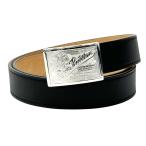 ショッピングヴィトン ルイ・ヴィトン LOUIS VUITTON ベルト メンズ ブランド レザー サンチュールジーンズ ブラック シルバー M6812U 90/36