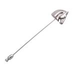 エルメス HERMES ブローチ ピンブローチ レディース メンズ ブランド シュバルホース メタル シルバー BIJOUTERIE FANTAISIE 馬 ミニ