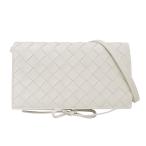 ボッテガ・ヴェネタ BOTTEGAVENETA バッグ レディース ブランド イントレチャート ショルダーバッグ レザー ホワイト 斜めがけ おしゃれ