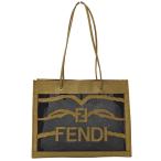 フェンディ FENDI バッグ レディース ブランド トートバッグ メッシュ ブラウン ブラック 肩掛け おしゃれ