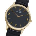 ジャガー・ルクルト JAEGER-LECOULTRE マスターウルトラスリム 145.2.79.S 時計 メンズ ブランド 手巻き 750PG レザー 裏スケ 磨き済み