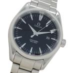 オメガ OMEGA シーマスター アクアテラ 2517.50 時計 メンズ ブランド デイト クオーツ QZ ステンレス SS シルバー ブラック 磨き済み