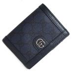 (新品・未使用品)グッチ GUCCI オフィディア GG ウォレット 二つ折り財布 GGスプリームキャンバス レザー ブルー ダークブルー 青 760238 箱付