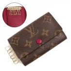 (新品・未使用品)ルイ ヴィトン LOUIS VUITTON ミュルティクレ 6 キーケース モノグラム フューシャ ブラウン 茶 ゴールド金具 M60701 箱付