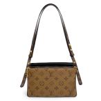 ショッピングヴィトン （未使用　展示品）ルイ ヴィトン LOUIS VUITTON ポシェット LV 3 ショルダーバッグ モノグラム リバース ラムスキン レザー ブラウン ブラック M45412