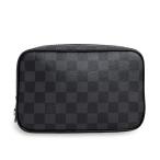 (未使用 展示品)ルイ ヴィトン LOUIS VUITTON トゥルーストワレ PM セカンドバッグ ポーチ ダミエグラフィット ブラック 黒 シルバー金具 N47522 箱付