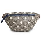 (未使用 展示品)グッチ GUCCI チルドレンズ スター 星 ベルトバッグ ウエストポーチ GGスプリームキャンバス ベージュ ブルー レッド シルバー金具 502095