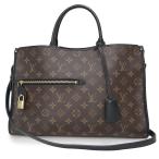 (未使用 展示品)ルイ ヴィトン LOUIS VUITTON ポパンクール MM 2way ショルダー ハンドバッグ 斜め掛け モノグラム ブラウン ブラック 茶 黒 M43435 箱付