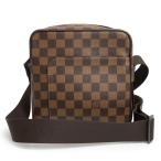 (未使用 展示品)ルイ ヴィトン LOUIS VUITTON オラフ PM ショルダーバッグ 斜め掛け ダミエ ブラウン 茶 ゴールド金具 N41442