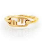 （新品・未使用品）フェンディ FENDI オーロック FFロゴ リング 指輪 Sサイズ ＃10号 ゴールド 8AH323 箱付