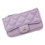 (新品・未使用品)シャネル CHANEL ココマーク マトラッセ クラシック ジップ コインケース 小銭入れ 財布 キャビアスキン ラベンダー パープル 紫 AP2570 箱付