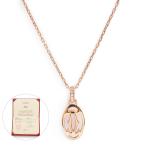 (美品)カルティエ Cartier ロゴ ドゥーブルC ネックレス ペンダント K18PG 750 5Pダイヤモンド 0.02ct ピンクゴールド B7219200 箱付
