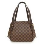 (美品)ルイ ヴィトン LOUIS VUITTON べレム MM ショルダー トート ハンドバッグ ダミエ ブラウン 茶 ゴールド金具 N51174