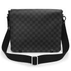 (未使用 展示品)ルイ ヴィトン LOUIS VUITTON ディストリクト MM NM ショルダーバッグ 斜め掛け ダミエグラフィット ブラック 黒 シルバー金具 N41029