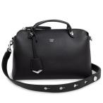 (未使用 展示品)フェンディ FENDI バイ ザ ウェイ ミディアム 2Way ショルダー ハンドバッグ カーフスキン レザー ネロ ブラック 黒 シルバー金具 8BL146