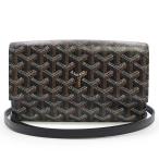 (新品・未使用品)ゴヤール GOYARD ヘリンボーン ヴァレンヌ ポーチ ウォレット 長財布 ショルダーバッグ 斜め掛け PVC レザー ブラック VAREN3MMLTY01CL01P