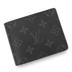 （新品・未使用品）ルイ ヴィトン LOUIS VUITTON ポルトフォイユ スレンダー 札入れ 二つ折り財布 モノグラムエクリプス ブラック M62294 箱付