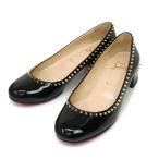 ショッピングused （美品）Christian Louboutin クリスチャンルブタン 3150759 TRELILIANE 30 パンプス パテントレザー ブラック パンプス 靴 #37 24cm ゴールド金具 箱付