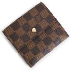 ショッピングLOUIS （未使用保管品）ルイ ヴィトン LOUIS VUITTON ポルトフォイユ エリーズ Wホック 二つ折り財布 ダミエ ブラウン ゴールド金具 N61654 箱付
