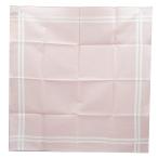 （新品・未使用品）エルメス HERMES エルメス パリ ジャカード ハンカチ コットン100％ ローズクレール ピンク