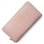 ショッピング訳アリ （未使用　展示品）グッチ GUCCI ロゴ スクリプト ジップアラウンドウォレット ラウンドファスナー 長財布 カーフ レザー ピンク ライトブルー 772642 訳アリ