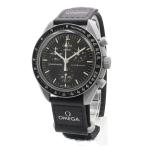 （美品）OMEGA オメガ Swatch スウォッチ SO33M100 ミッション トゥ ザ ムーン スピードマスター ムーンスウォッチ 腕時計 バイオセラミック ブラック グレー