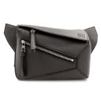 ショッピングロエベ （未使用　展示品）ロエベ LOEWE パズル エッジ バムバッグ ミニ ワンショルダー ボディバッグ 斜め掛け カーフ レザー ダークグレー B510089X03
