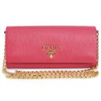 ショッピングプラダ （未使用　展示品）PRADA プラダ 1BP290 VITELLO MOVE レザー PEONIA ペオニア ピンク 2way クラッチ チェーンウォレット 斜め掛け 長財布 ゴールド金具