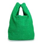 （未使用　展示品）ボッテガヴェネタ BOTTEGA VENETA イントレチャート トート ハンドバッグ パイル グリーン