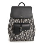 ショッピングディオール （新品・未使用品）Christian Dior クリスチャンディオール 1ADBA041YKS サドル リュック デイ バックパック オブリーク ジャカード レザー ネイビー ベージュ