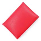 （新品・未使用品）HERMES エルメス カルヴィ デュオ コンパクト シェーブルシャムキラ ローズエクストリーム ピンク U刻印 コインケース カードケース 名刺入れ