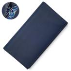 （新品・未使用品）HERMES エルメス シチズン ツイル ロング コンビネ カレ キューブ スイフト シルク ブルーニュイ ネイビー Y刻印 二つ折り長財布 レザー 箱付