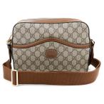 ( новый товар * не использовался товар )GUCCI Gucci 675891 Inter locking G имеется GGs шкив m парусина кожа бежевый Brown наклонный .. плечо сумка "почтальонка" 